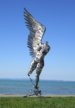 Large angel garden sculpture